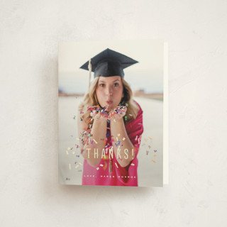 It's Party Time Foil-Pressed Graduation Thank You Cards