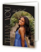 Shiny year Foil-Pressed Graduation Thank You Cards