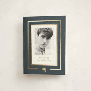 Borders Foil-Pressed Graduation Thank You Cards