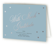 Sparkly Foil-Pressed Graduation Thank You Cards