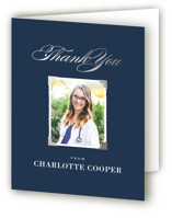 Medical Degree Foil-Pressed Graduation Thank You Cards