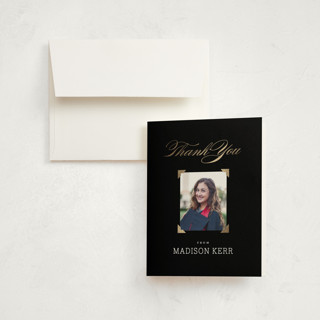Law Degree Foil-Pressed Graduation Thank You Cards