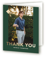 Bold class Foil-Pressed Graduation Thank You Cards