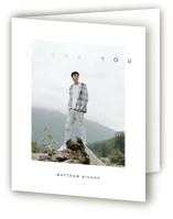 Streamlined Foil-Pressed Graduation Thank You Cards