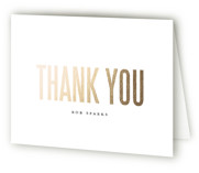 Four Photo Foil-Pressed Graduation Thank You Cards