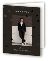 Hats off grad Foil-Pressed Graduation Thank You Cards