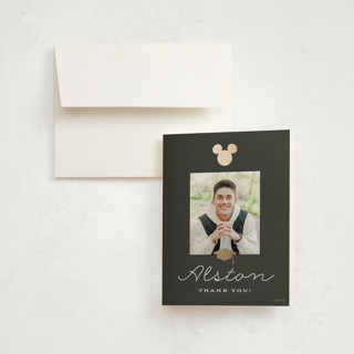 Disney's Mickey party Foil-Pressed Graduation Thank You Cards