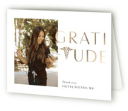 To the T Foil-Pressed Graduation Thank You Cards