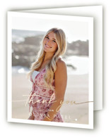 Graduate Script Foil-Pressed Graduation Thank You Cards