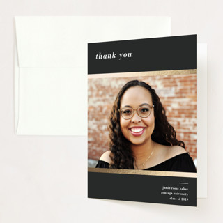 Defined Foil-Pressed Graduation Thank You Cards