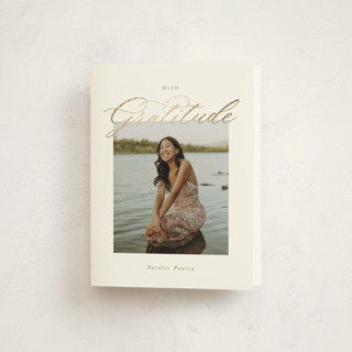 Gilded Graduate Foil-Pressed Graduation Thank You Cards