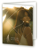 Gilded Cap Foil-Pressed Graduation Thank You Cards