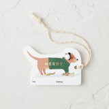 Dachshund Through the Snows Gift Tags