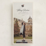 Modern Script Tall Graduation Announcements