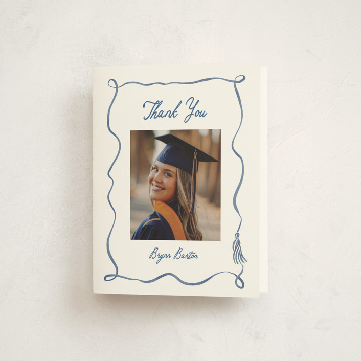 Sketched Tassel Frame Graduation Thank You Cards by Susan Zinader | Minted
