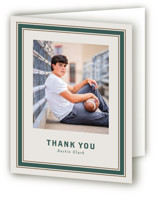 Varsity Frame Graduation Thank You Cards