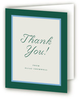 Duo Colors Graduation Thank You Cards