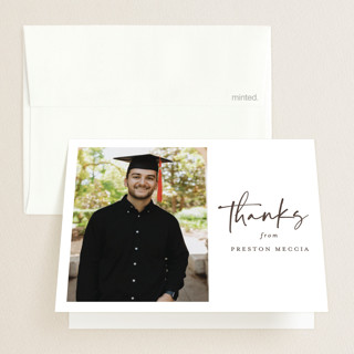 Mod Duo Graduation Thank You Cards