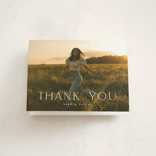 elegant name Graduation Thank You Cards
