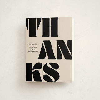 Vintage Bold Graduation Thank You Cards