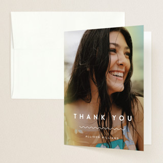 waves Graduation Thank You Cards