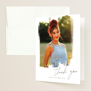 Lotus Graduation Thank You Cards