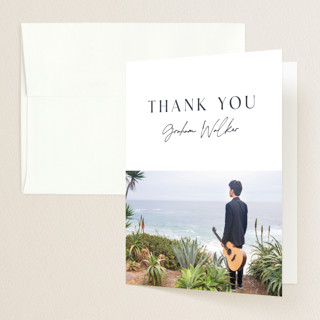 centered Graduation Thank You Cards