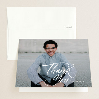 A Bold Name Graduation Thank You Cards