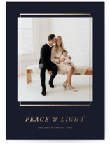Modern Elegant Foil-Pressed Hanukkah Cards