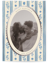 Festive textile pattern Foil-Pressed Hanukkah Cards