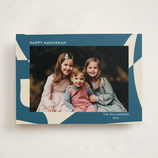 Abstract in Blue Hanukkah Cards