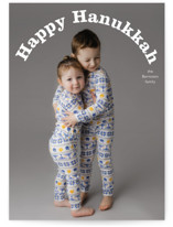 Curved Type Hanukkah Cards