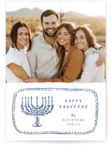 watercolor menorah Hanukkah Cards