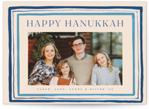 Painted borders Hanukkah Cards