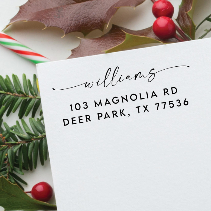 Family Name Address Stamp Self Inking Return Address Stamp Holiday