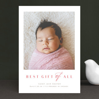 holiday birth announcements minted