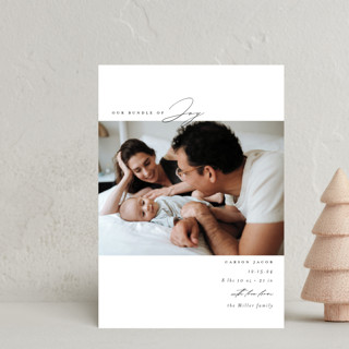 Bundle Holiday Birth Announcement Petite Cards