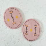 Floral Illustrated Oval Coaster Set Coasters