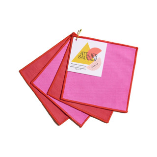 Lollipop Twill Cocktail Napkins (Set of 4) Coasters