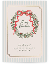 karydopita Foil-Pressed Business Holiday Cards