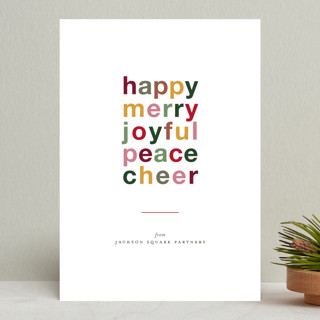 Colorful Holiday Business Holiday Cards