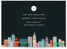 City Lights Business Holiday Cards
