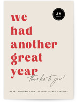 Type Cheer Business Holiday Cards