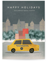 City Sidewalk Business Holiday Cards