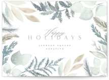 Frosted Business Holiday Cards