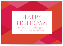 Bright Geometrics Business Holiday Cards