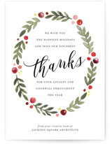 Leaf + Berries Business Holiday Cards