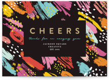Cheers & Art Business Holiday Cards