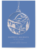 Painted Ornament Business Holiday Cards
