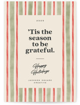Preppy gratitude Business Holiday Cards
